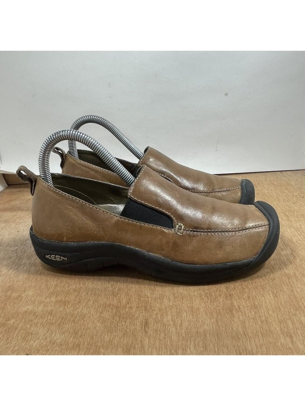 Keen Verona Shoes Womens Size 6 Slip On Loafers Cigar Brown Leather 5364 Comfort